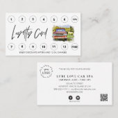 *～*自動洗車 – ロゴ特典QR ロイヤリティカード (正面/裏面)