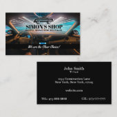 自動窓修理スローガン 名刺 (正面/裏面)