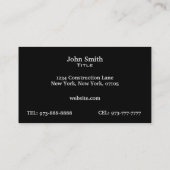 自動窓修理スローガン 名刺 (裏面)