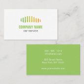 自動絵画車サービスロゴの名刺 名刺 (正面/裏面)