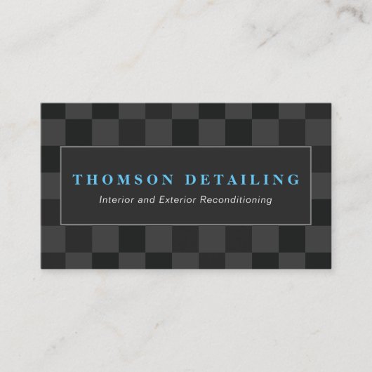 自動詳細および自動体修復 名刺 (正面)