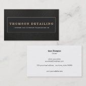 自動詳細と自動体の修市松模様に理 名刺 (正面/裏面)