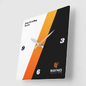 自動詳細化オースチン スクエア壁時計 (傾斜)