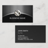 自動詳細化金属モノグラム車の自動車 名刺 (正面/裏面)