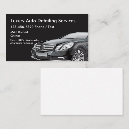 自動詳細名刺 名刺 (正面/裏面)