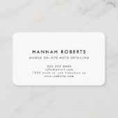 自動詳細機能、自動修復ロゴの名刺 名刺 (正面)