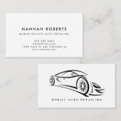 自動詳細機能、自動修復ロゴの名刺 名刺 (正面/裏面)