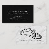 自動詳細機能、自動修復ロゴの名刺 名刺 (正面/裏面)