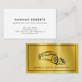 自動詳細機能、自動修復ロゴの名刺 名刺 (正面/裏面)