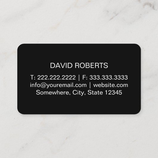 自動詳細水滴プロフェッショナル車 名刺 (裏面)