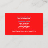 自動詳細水滴名刺 名刺 (裏面)