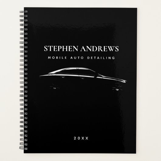 自動詳細洗浄修復アポイントメント帳 プランナー手帳 (正面)