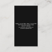 自動詳細洗浄自動修復ビジネスカード 名刺 (裏面)