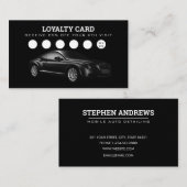 自動詳細洗浄自動修復ロイヤリティカード 名刺 (正面/裏面)