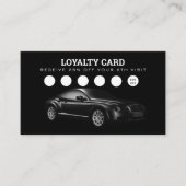 自動詳細洗浄自動修復ロイヤリティカード 名刺 (正面)