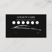 自動詳細洗浄自動修復ロイヤリティカード 名刺 (正面)