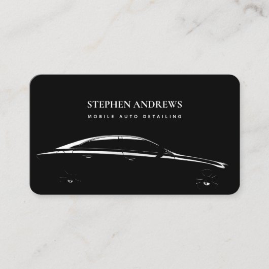 自動詳細洗浄自動修復QRコード 名刺 (正面)