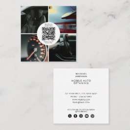 自動詳細洗浄QRコードソーシャル自動修復 スクエア名刺