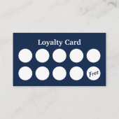 自動詳細洗車海軍車のロイヤリティ ロイヤリティカード (裏面)