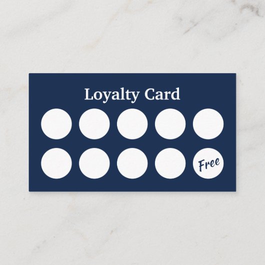 自動詳細洗車海軍車のロイヤリティ ロイヤリティカード (裏面)