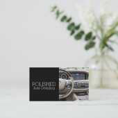 自動詳細自動洗車サービス名刺 名刺 (スタンド正面)