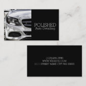 自動詳細自動洗車サービス名刺 名刺 (正面/裏面)