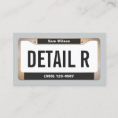 自動詳細金ゴールドライセンスプレートの詳細 名刺 (正面)