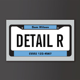 自動詳細金ゴールドライセンスプレートの詳細 名刺