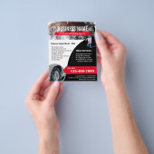 自動詳細電源ウォッシャーカーウォッシュクリーニング チラシ (手)