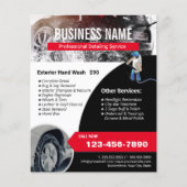 自動詳細電源ウォッシャーカーウォッシュクリーニング チラシ (正面)