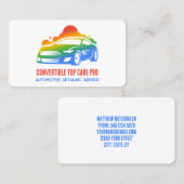 自動詳細 カラフル 名刺 (正面/裏面)