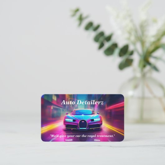 自動詳細/修復 名刺 (スタンド正面)