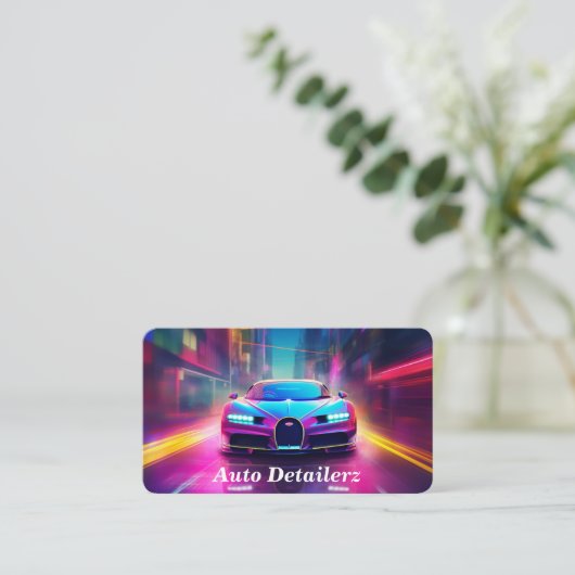 自動詳細/修復 名刺 (スタンド正面)