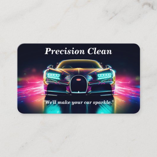 自動詳細/修復 名刺 (正面)