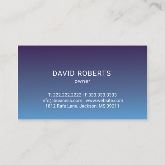 自動詳車の細自動修理エレガント青 名刺 (裏面)