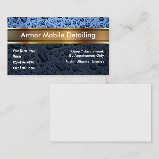 自動詳述の名刺 名刺 (正面/裏面)