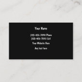 自動詳述の名刺 名刺 (裏面)