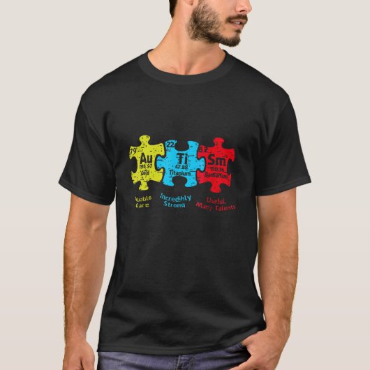 自動認識度月エレメント期間表A Tシャツ (正面)