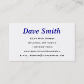 自動販売代理店 名刺 (裏面)