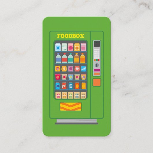 自動販売機のメンテナンス 名刺 (正面)