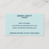 自動販売機のリフレッシュ・ソリューショモダンン 名刺 (裏面)