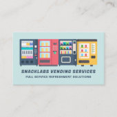 自動販売機のリフレッシュ・ソリューショモダンン 名刺 (正面)