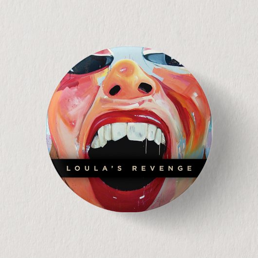 自動販売機のワイナリーボタン 缶バッジ (正面)