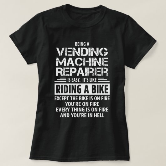 自動販売機の修理装置 Tシャツ (デザイン正面)