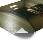 自動販売機を備えたドリームコアリミナルホールウェイ フォトプリント            (角)