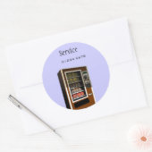 自動販売機サービスラベル ラウンドシール (封筒)