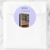 自動販売機サービスラベル ラウンドシール (バッグ)