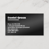 自動販売機ブラック 名刺 (裏面)