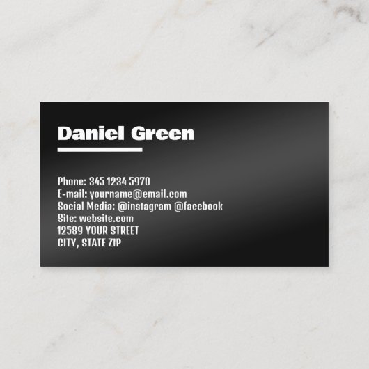 自動販売機ブラック 名刺 (裏面)