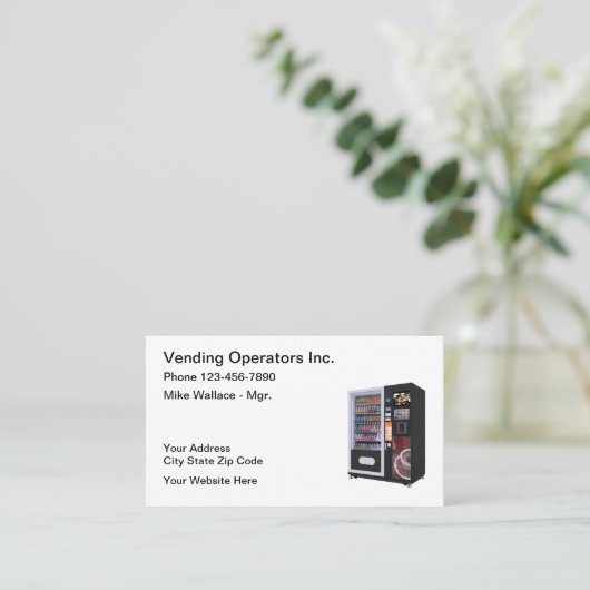 自動販売機レンタル 名刺 (スタンド正面)